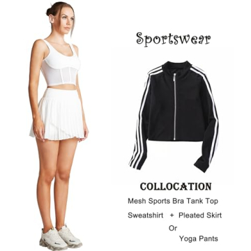 Mustcan Open Back Padded Built-in Sports Bra Longline Sports Bras Low Back Yoga Fitness Workout Crop Top Tank Bra-White