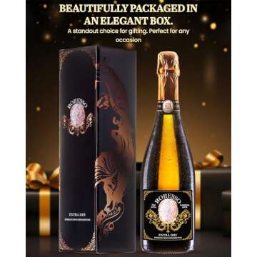 Boresso Extra Dry Non-Alcoholic Sparkling Wine Gift Box 750ml