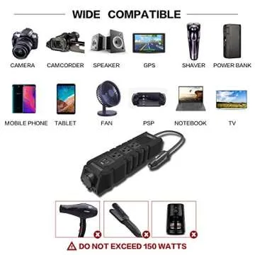 BYGD 150W Car Power Inverter for Reliable Power Anywhere
