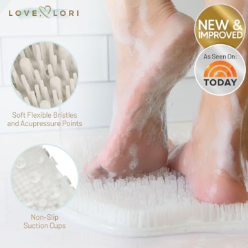 Love, Lori Shower Foot Scrubber - Enhance Comfort and Care