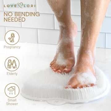 Love, Lori Shower Foot Scrubber - Enhance Comfort and Care