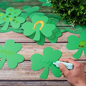 72 Shamrock Cutouts for St. Patrick's Day Craft Projects
