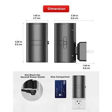 L LOHAS LED Night Light, Red Night Light, Night Lights Plug into Wall, LED Night Lights with Light Sensor, Sleep Aid Red, Dimmable Night Light for Christmas, Holiday Decor, Hallway, Bedroom, 2 Pack