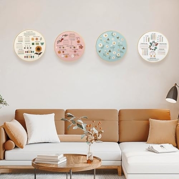 JOINRUN Beginner Embroidery Kit for Adults - 4 DIY Sets