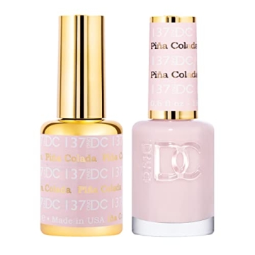 DND DC Gel Polish Set, Pink Collection, UV/LED Gel Polish and Air Dry Nail Lacquer, Matching Chip-Fr...