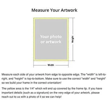 Frame It Easy 7 x 5 Wheat Wood Frame for Artwork