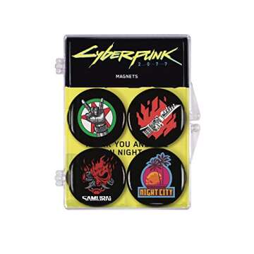 Dark Horse Deluxe Cyberpunk 2077 Magnet 4-Pack, Multicolor