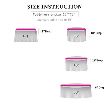 Hahuho Orange Sequin Table Runner for Weddings and Events