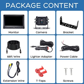 Yakry Rear View Camera HD 1080P - Perfect for Trucks and RVs