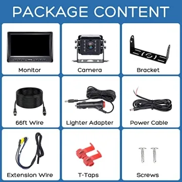 Yakry Rear View Camera HD 1080P - Perfect for Trucks and RVs