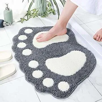 Guireele Non-Slip Bathroom Rugs - Soft & Machine Washable