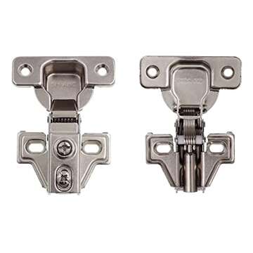 DecoBasics 5/8" Overlay Full Overlay Soft Close Cabinet Hinges for Kitchen Cabinets (20 PCS)- 105° Face Frame Concealed Cabinet Door Hinge -3 Way Adjustability Matching Screw & Easy Installation