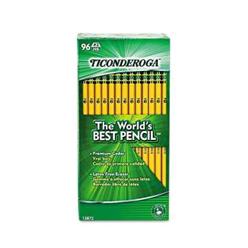 Product of Ticonderoga Woodcase Pencil, HB #2, Yellow Barrel, 96ct. - [Bulk Savings]