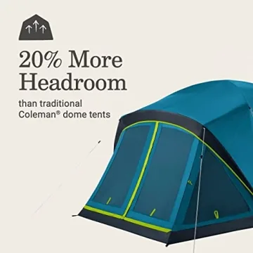 Coleman Skydome Camping Tent with Dark Room Technology