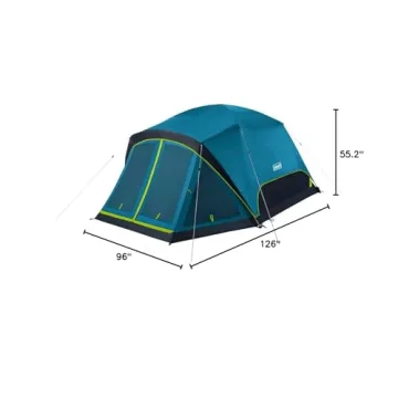 Coleman Skydome Camping Tent with Dark Room Technology