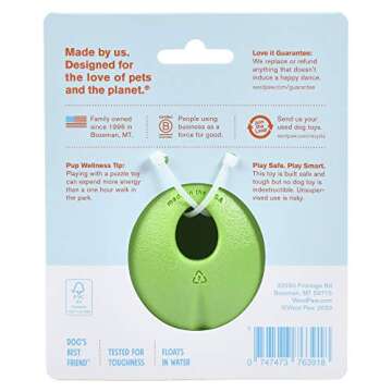 WEST PAW Zogoflex Rumbl Treat-Dispensing Dog Toy – Interactive Slow-Feeder Chew Toy for Dogs – D...