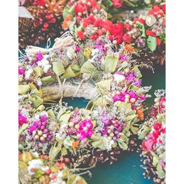 Sntieecr 8 PCS 2 Sizes Natural Grapevine Wreath Rings, Rattan Vine Branch Door Wreath Hoop for DIY Craft Holiday Wedding Party and Christmas Decors (6inch & 8inch)