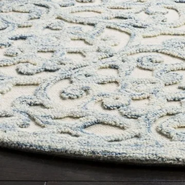 SAFAVIEH Trace Handmade Wool Area Rug - 8' Round