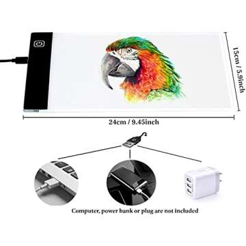 Flip Book Kit with LED Light Pad for Kids 6-12 Years