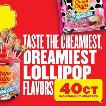 Chupa Chups Cremosa Lollipop Assortment - Ice Cream Flavors