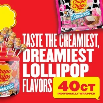 Chupa Chups Cremosa Lollipop Assortment - Ice Cream Flavors