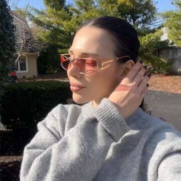 BOTEN Y2k Sunglasses for Women,Fashion Metal Y2k Glasses,Trendy 2000S Sunglasses Aesthetics Y2k Accessories for Women