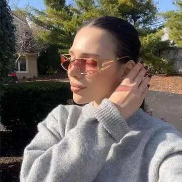 BOTEN Y2k Sunglasses for Women,Fashion Metal Y2k Glasses,Trendy 2000S Sunglasses Aesthetics Y2k Accessories for Women