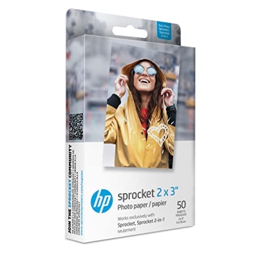 HP Sprocket 2x3" Premium Photo Paper for Easy Printing