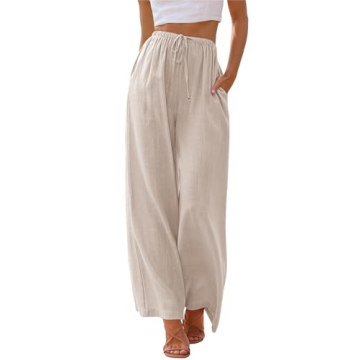Stylish LILLUSORY Wide Leg Linen Pants for Summer Comfort