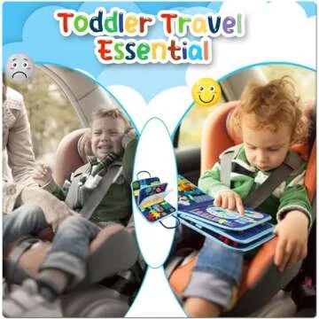 control future Tykeboard Busy Board Toddlers Sensory Activity - Shining Energy Montessori Toys 1 Year Old Boy Airplane Travel Essentials Kids Ages 1-3 Road Trip Games Quiet Book 2-4 Yr Birthday Gifts