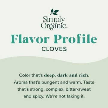 Simply Organic Ground Cloves - Kosher, Pure Organic Flavor