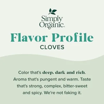 Simply Organic Ground Cloves - Kosher, Pure Organic Flavor