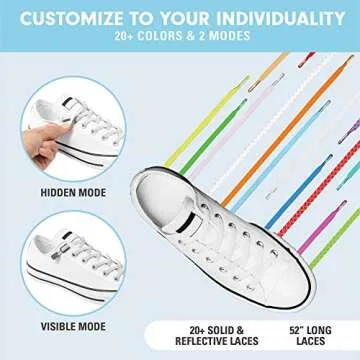 Xpand No Tie Shoelaces System with Elastic Laces - One Size Fits All Adult and Kids Shoes