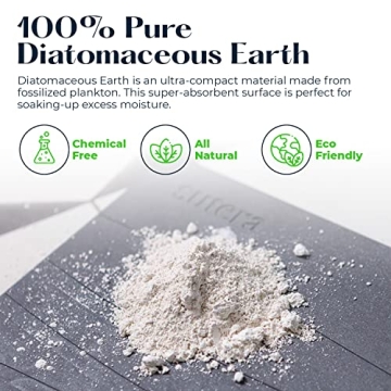 SUTERA Stone Bath Mat Quick Dry Non-Slip Eco-Friendly
