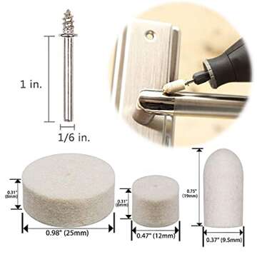 145Pcs Wool Felt Polishing Buffing Wheel Kit for Dremel