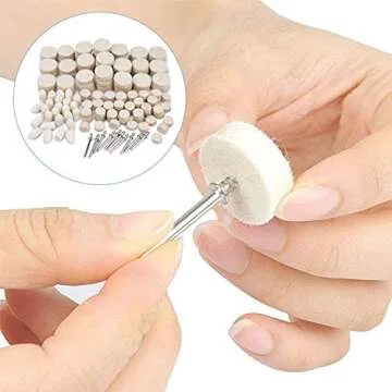 145Pcs Wool Felt Polishing Buffing Wheel Kit for Dremel