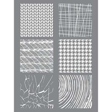 Stencil 11,4 x 15,3 cm for Polymer Clay - Material