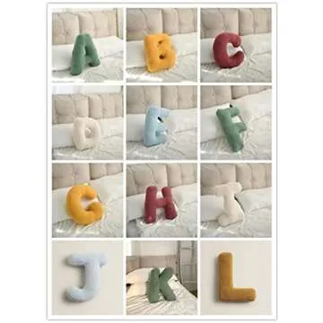 MOJUN Soft Plush Letter Pillows for Home and Kids
