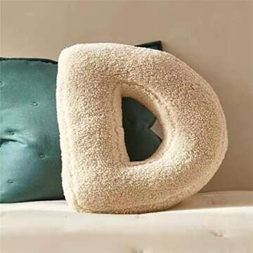 MOJUN Soft Plush Letter Pillows for Home and Kids