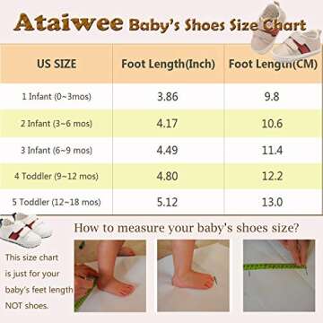 Ataiwee Baby Sneaker Shoes - Boys Girls Soft Sole Canvas Non - Slip Shoes(Infant/Toddler).(2006004,WT/PU,4)