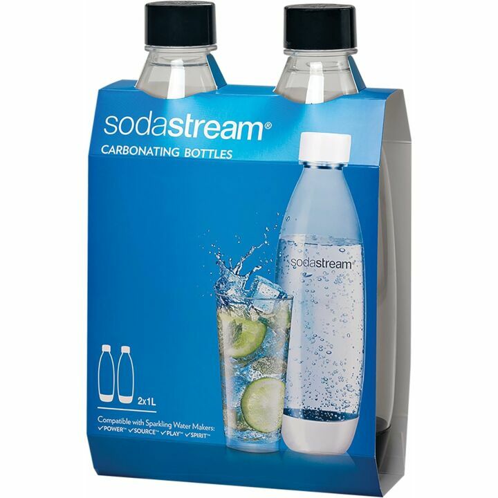 SodaStream Black Slim Carbonating Bottles 2-Pack