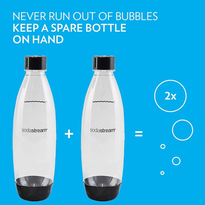 SodaStream Black Slim Carbonating Bottles 2-Pack