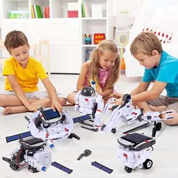 Kids STEM Robot Kits - Solar & Battery Science Toys