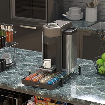 DecoBrothers Nespresso Pod Holder Drawer for 48 Capsules