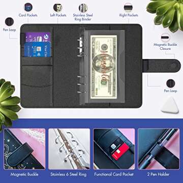 Scorpio Zodiac Budget Binder with Cash Envelopes