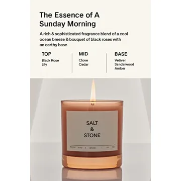 SALT & STONE Hand-Poured Aromatic Candle - 50 Hour Burn