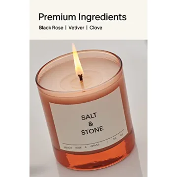 SALT & STONE Hand-Poured Aromatic Candle - 50 Hour Burn