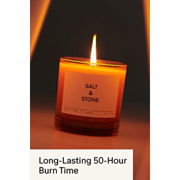 SALT & STONE Hand-Poured Aromatic Candle - 50 Hour Burn