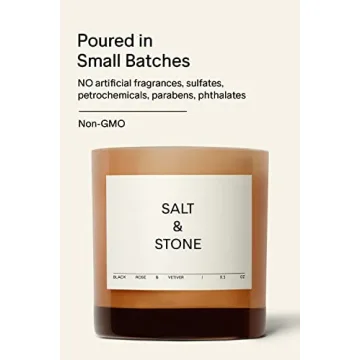 SALT & STONE Hand-Poured Aromatic Candle - 50 Hour Burn