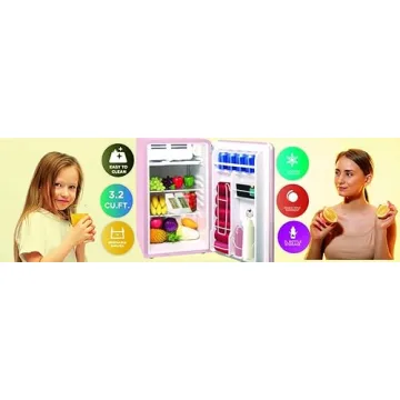 Frigidaire EFR372 Pink Retro Mini Fridge - 3.2 Cu Ft